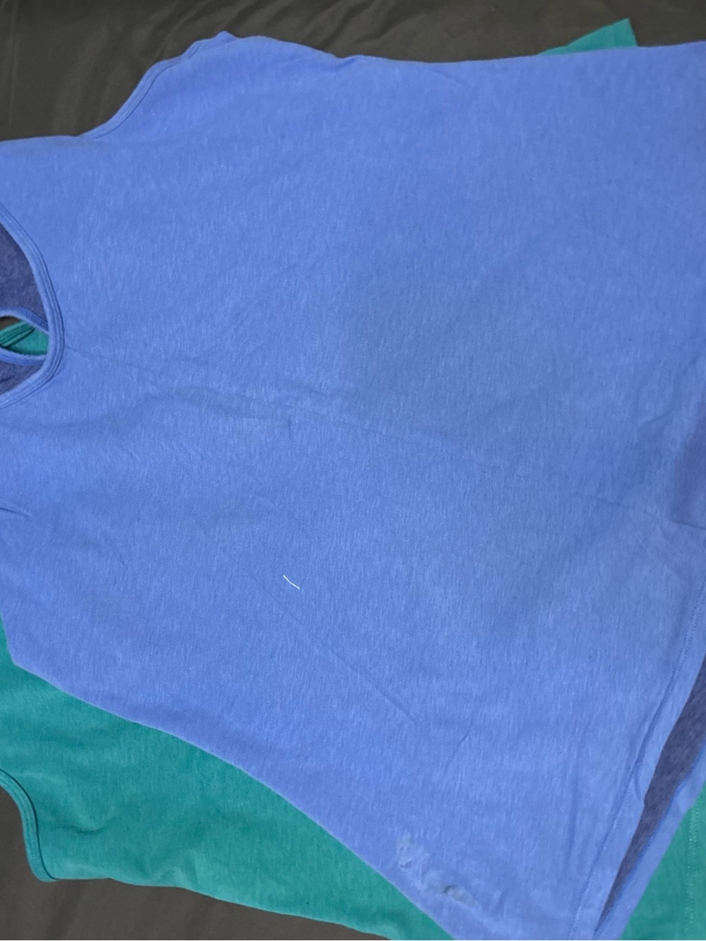 The North Face Women’s racerback V-Neck tank tops Blue/Green XL